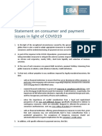 Statement On Consumer Protection and Payments in The COVID19 Crisis