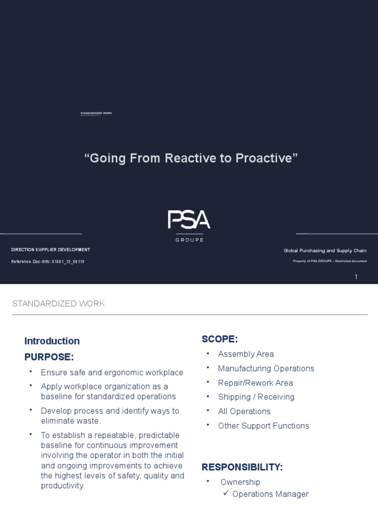 05 Standardized Work Train The Trainer Qip V3 012017 Pdf Human