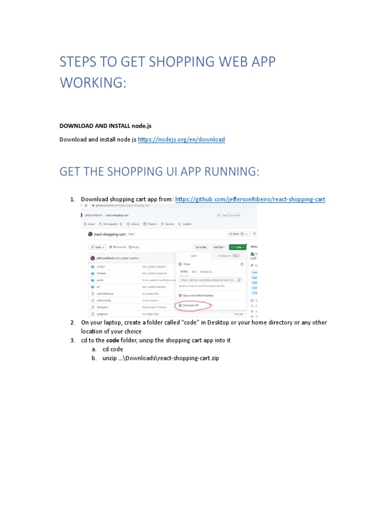 Shopping App and Server Step by Step Setup | PDF - Firestick Setup For Retailers Business Process
