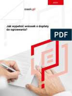 Wzor Wypelnionego Wniosku o Doplaty Do Ogrzewania PDF