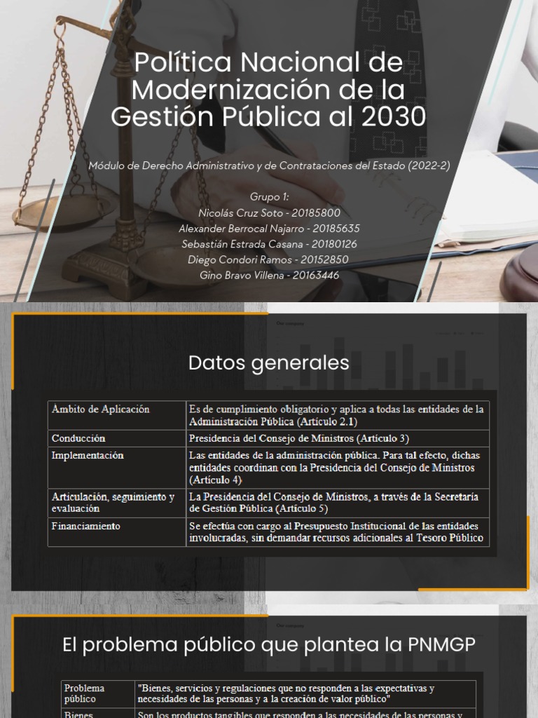 Política Nacional de Modernización de La Gestión Pública Al 2030 (PNMGP ...