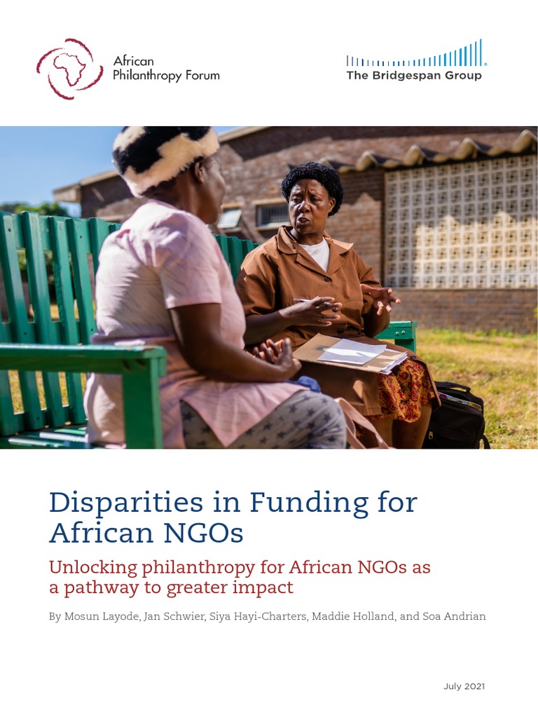 Disparities in Funding For African Ngos Report PDF