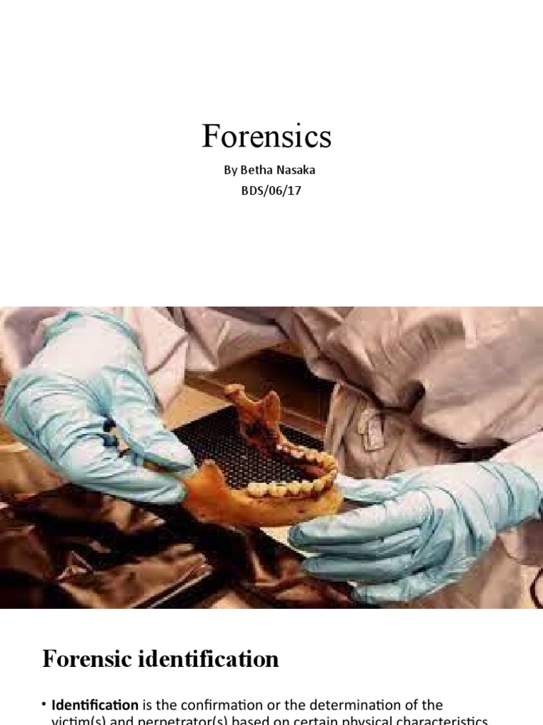 Forensic Identification Techniques Overview | PDF | Social Science ...
