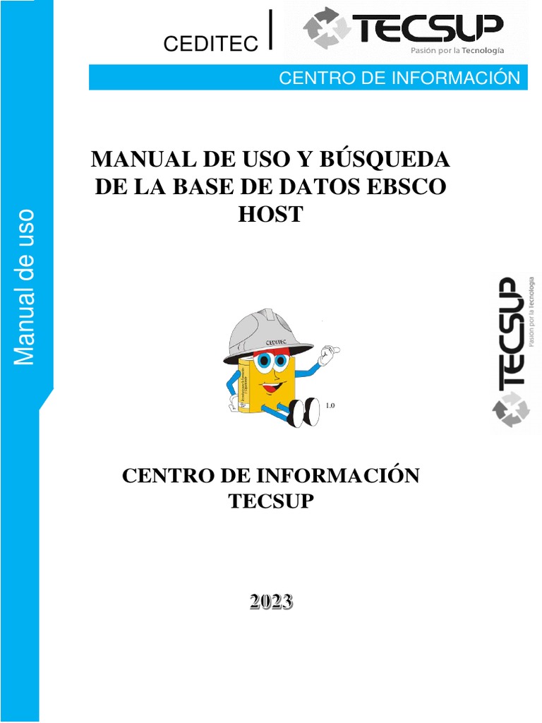 Manual De Uso Base De Datos Ebsco Docentes Pdf