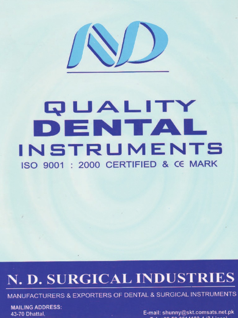 N.D. Surgical Instruments Catalog | PDF