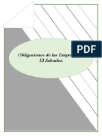 Obligaciones de Las Empresas en El Salvador - General