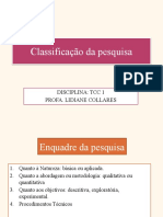 Classificação Da Pesquisa