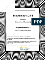 Math 20-2 Assignment Booklet 6 (2022R)