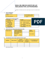 Iii Informe Mensual Del Mes de Agosto