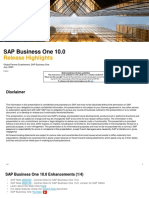 SAP Business One 10.0 Highlights July23