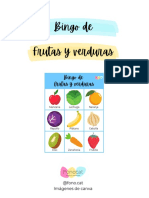 Bingo de Frutas y Verduras