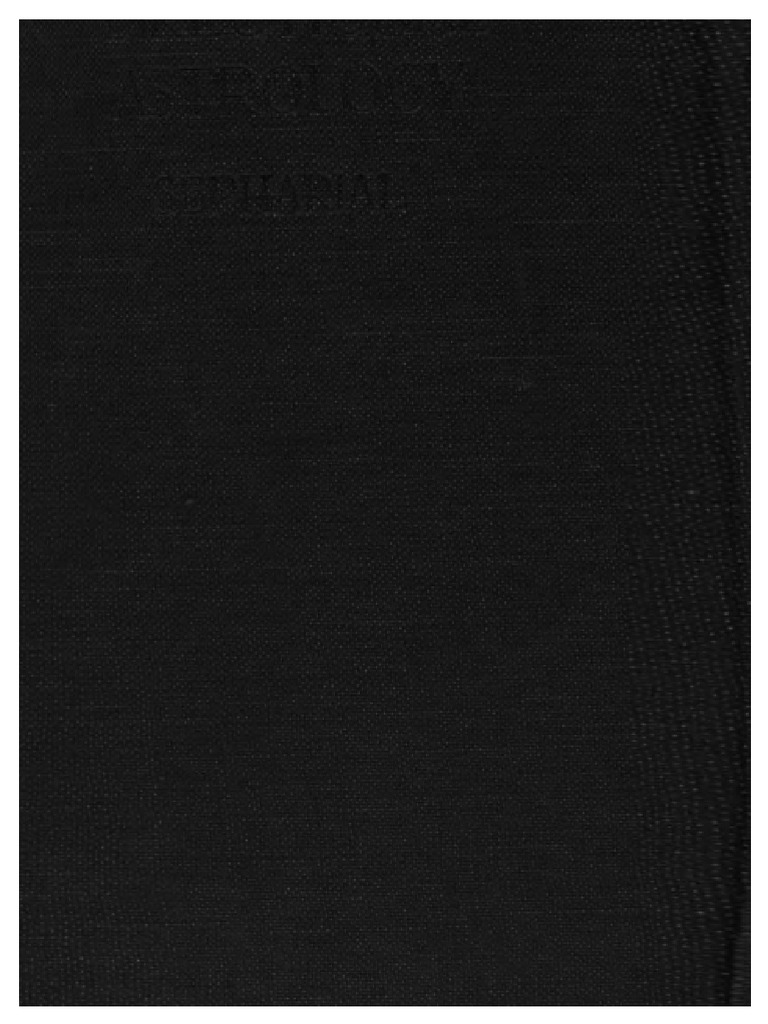 Directional Astrology - Sepharial (1921) | PDF