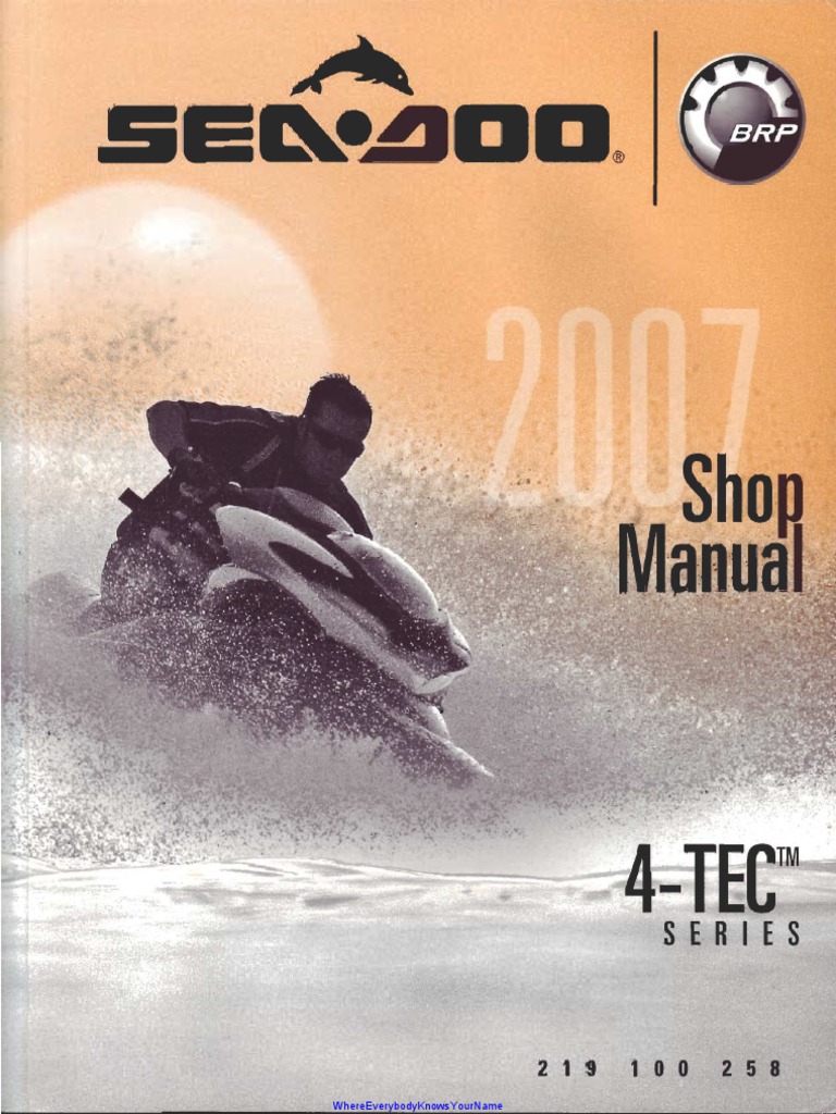 2008 SEADOO MANUAL visual data 6