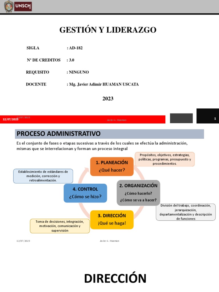 Dirección | PDF | Crecimiento personal y profesional | Negocios