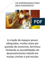 Ambientes de Aprendizagem Como Recursos Pedagógicos