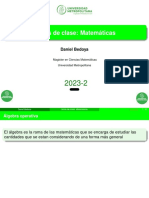 Expresiones  algebraicas  y potenciación. (1)