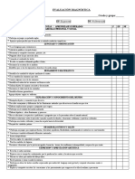 Evaluación Diagnóstica de Tercero