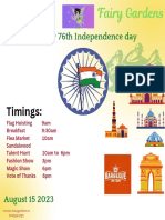 Colorful Illustration Indian Independence Day Instagram Post