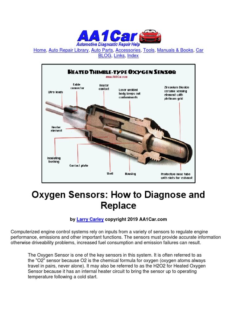Oxygen Sensor Diagnose Replace | PDF | Feedback | Electrical Engineering
