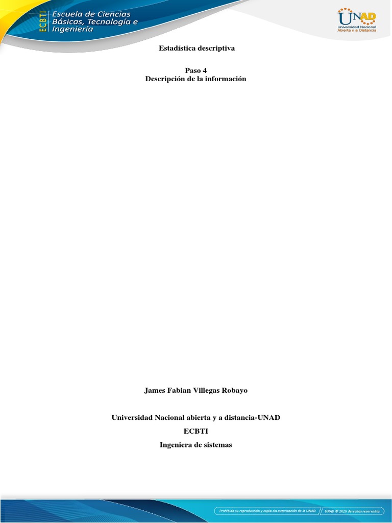 Paso 4 Descripción de La Información James Villegas PDF