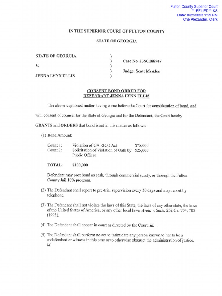 Jenna Ellis Consent Order | PDF