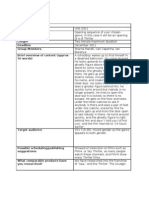 Planning Brief Planning Brief Project Name: Medium/format