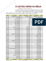 Plano para Leitura Biblica