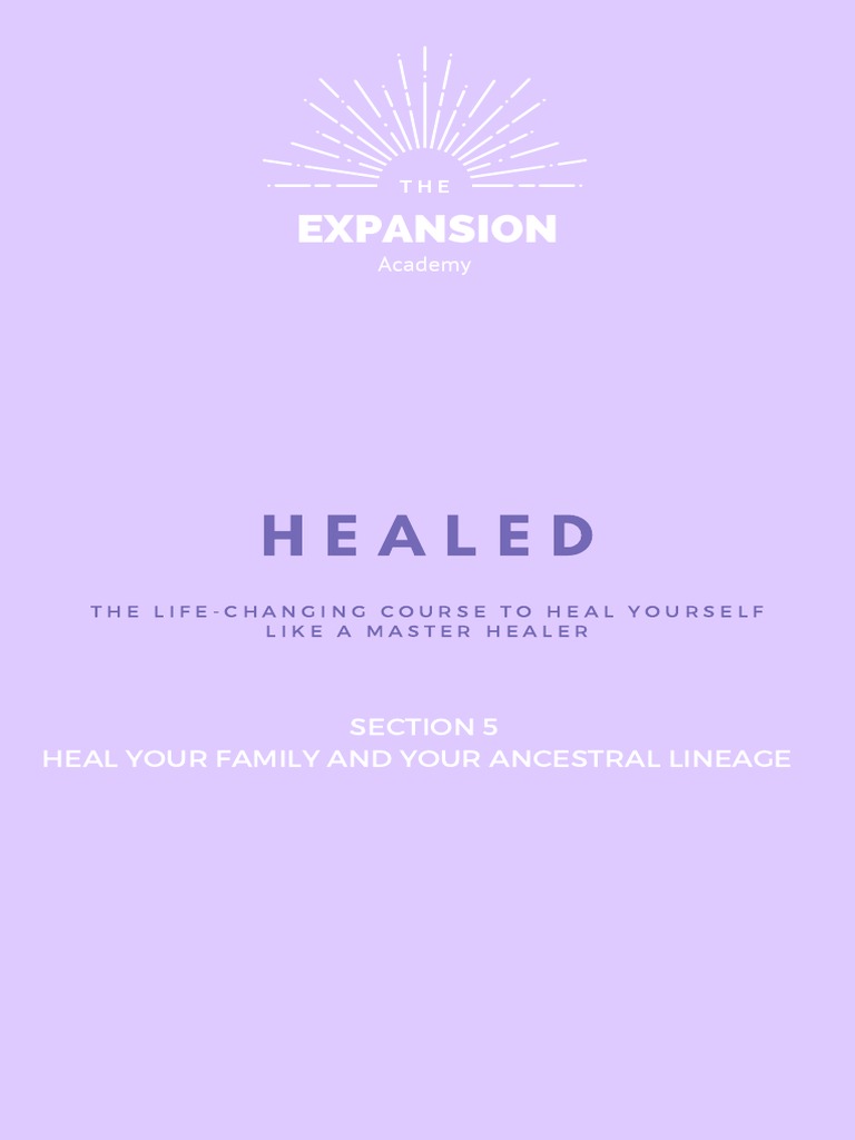 Heal Your Family And Your Ancestral Lineage Pdf