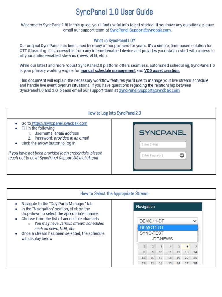 SyncPanel 1.0 User Guide | PDF | Computers