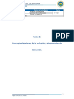 Tarea 1.conceptualizaciones de La Inclusión y Diversidad en La Educación