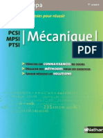 Mécanique PCSI MPSI PTSI - 1ère Année (BIBLIO-SCIENCES - ORG)