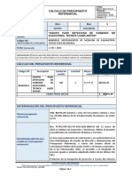 Calculo Presupuesto Referencial