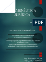 Hermenêutica Jurídica - Aula 01