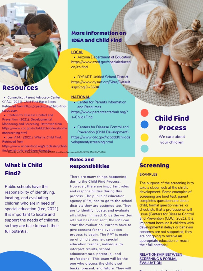 Child Find Family Information Pamphlet PDF PDF