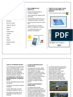 Triptico Del Panel Solar 2023