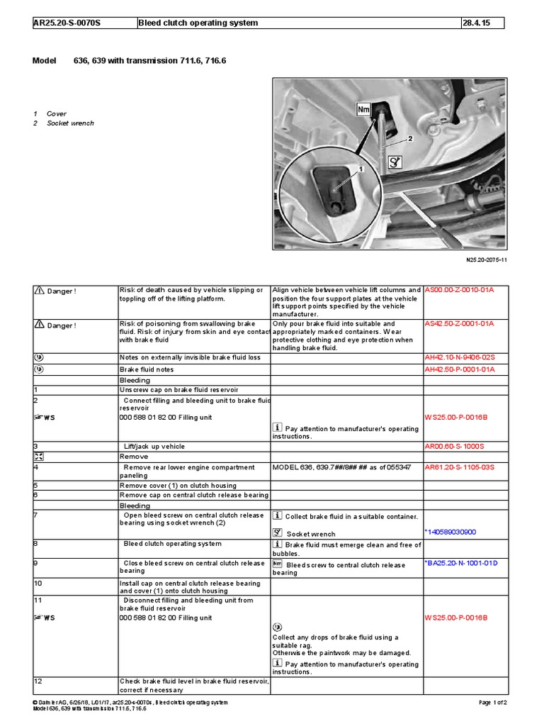 AR25.20S0070S Bleed Clutch Operating System 28.4.15 AS00.00Z0010