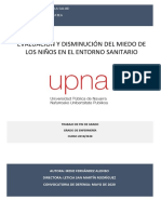 Evaluación y Disminución Del Miedo de Niños en El Entorno Sanitario