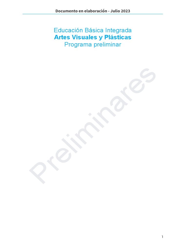 Artes Visuales: Tramo 4 Educación Básica | PDF | Evaluación | Enseñando