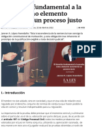 El Derecho Fundamental A La Prueba Como Elemento Esencial de Un Proceso Justo Lopez Avendano