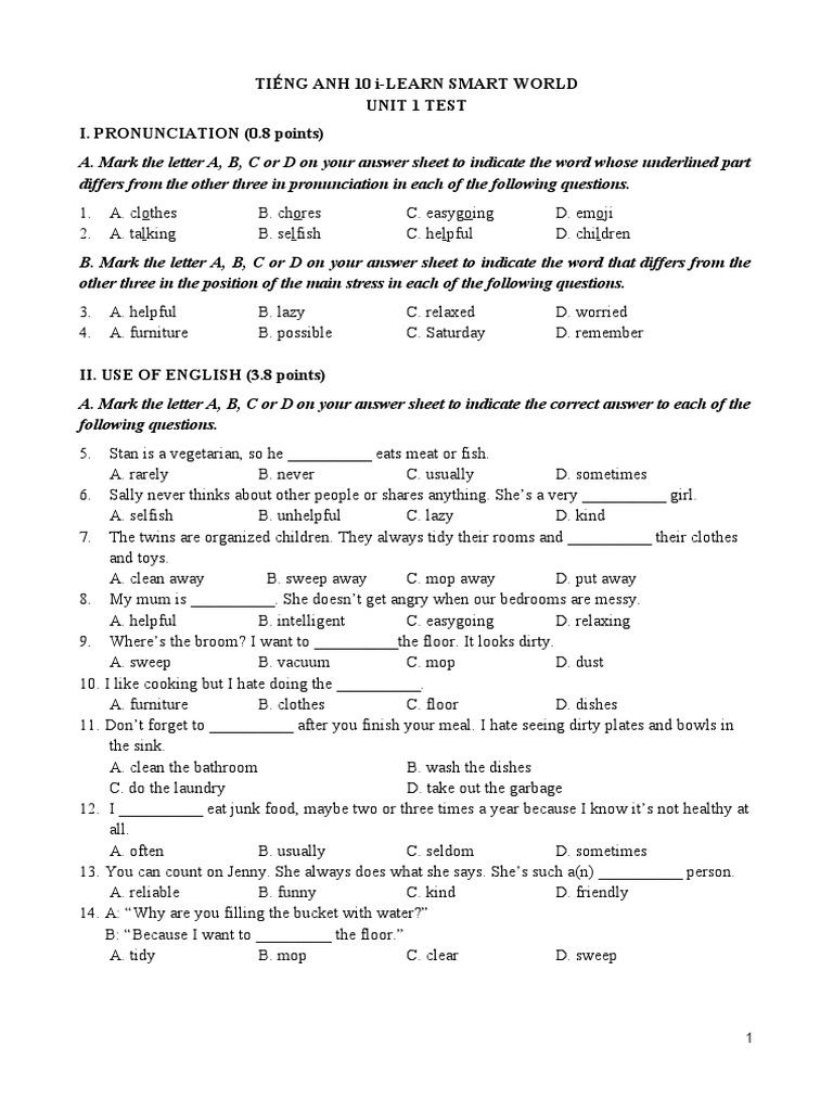 English 10 Unit 1 Test Guide | PDF | Language Arts & Discipline