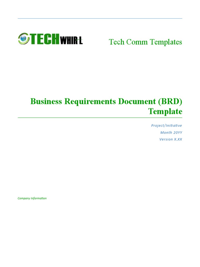 BRD Template | PDF