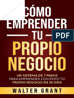 Como Emprender Tu Propio Negoci - Walter Grant