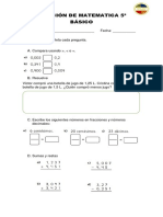 Control 5 - Numeros Decimales 1