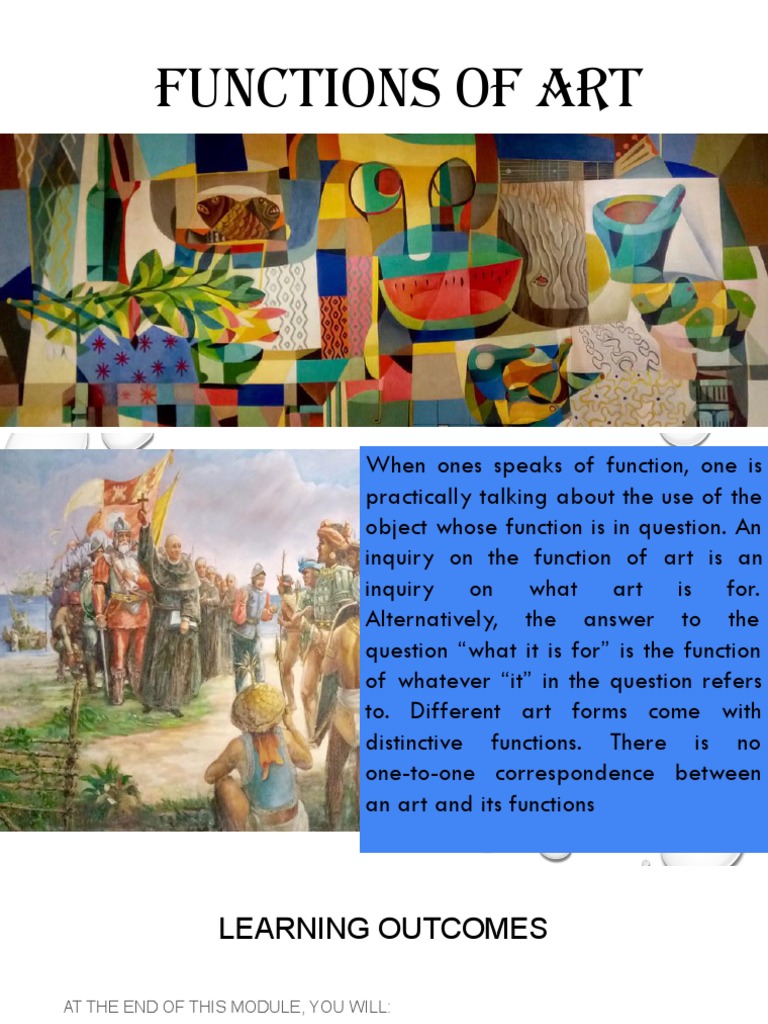 Art App Functions of Art PDF The Arts Fine Art