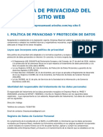 Politica Privacidad Datos