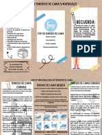 Folleto Tríptico Flyer Academia de Clases de Repaso Escolar Doodle Marrón y Blanco