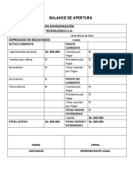 Balance de Apertura Focus Group