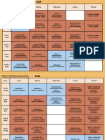 Psicopedagogía - Segundo Semestre Horarios 2022