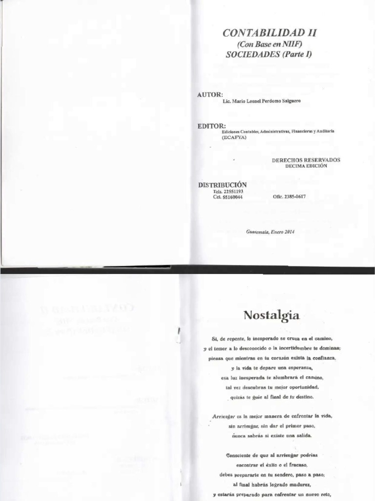 Libro De Contabilidad Ii Parte I Descargar Gratis Pdf Servicios
