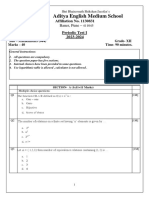 Maths QP PT-1 XIITH CBSE (2023-24)